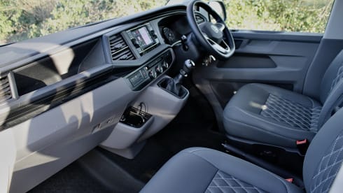 Colin – Our new high spec VW T6 Campervan who's keen to travel with you