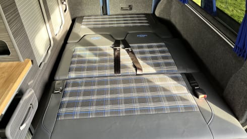 Charlie – Newly converted VW  automatic long wheelbase camper 