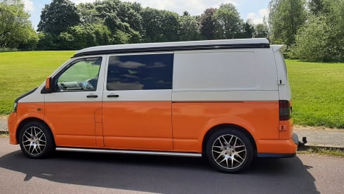 4 berth Volkswagen campervan from 2005