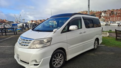Austin – Toyota Alphard campervan met 2/3/4 slaapplaatsen, vanaf bouwjaar 2017.