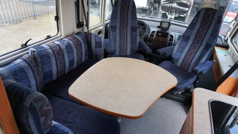 spacious 2-person Hymer camper