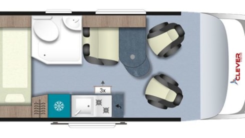 Clever – Clever celebration from May 2022 with 2 sleeping places 