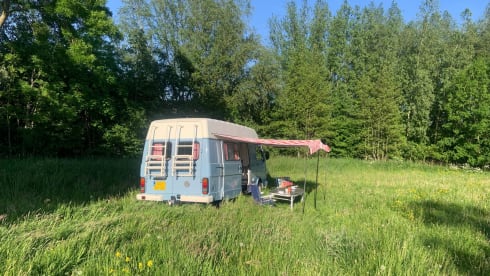 Nice Volkswagen bus camper, ready for adventure!