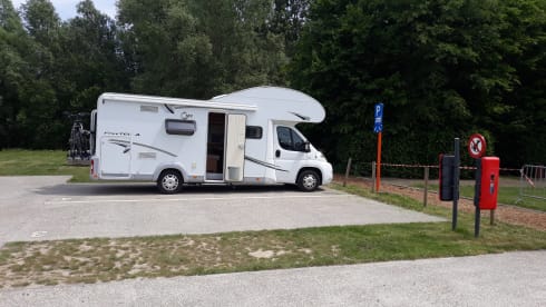 Fully furnished alcove motorhome