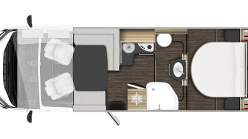 Pegaso  – Splendido camper di classe A - 4 posti letto - 5 cinture di sicurezza, Pegaso 740 