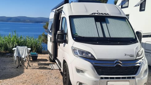 Go on a road trip with our new Pössl camper van