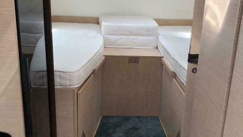 Luxury motorhome with length beds