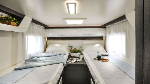 April – Rollerteam Zefiro 685. 2024 luxury 4 berth motorhome. Known as ''April''.