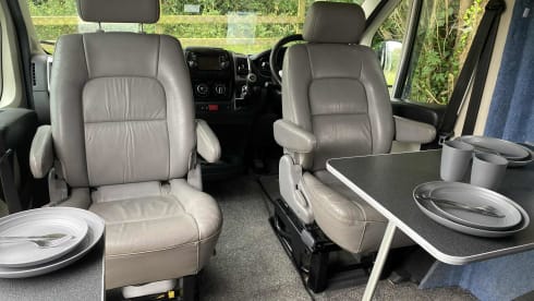 Meet Socks our 2 + 2 berth 2015 Fiat Ducato 