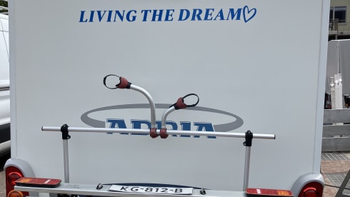 Beautiful Adria camper; single beds, air conditioning and large garage