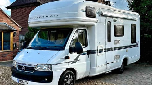 Bertie  – 4 berth Auto-Trail with all amenities.