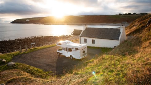 Priya – NC500 6 person Motorhome Campervan Hire Inverness Airport