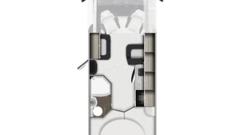 PVU – Autotrail semi-geïntegreerd met 4 slaapplaatsen vanaf 2026