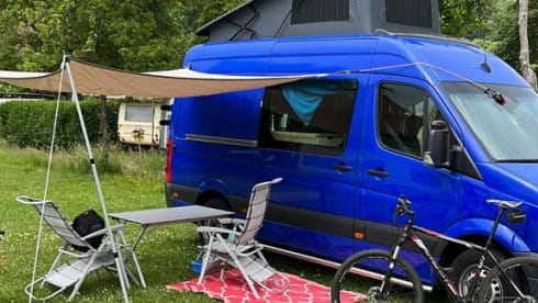Ideal bus camper for adventure or family with children 