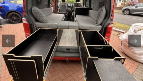 Spacious 3 berth Volkswagen campervan