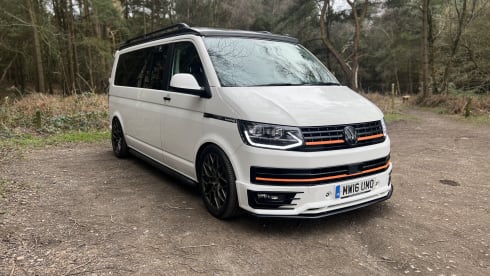 4 berth Volkswagen campervan from 2016