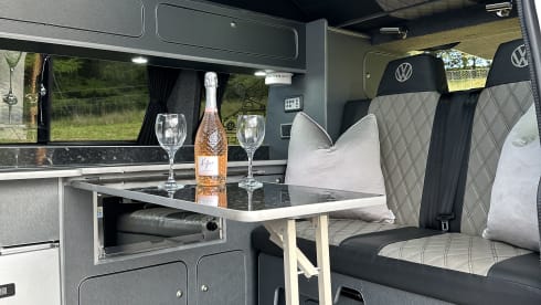 4 berth Volkswagen campervan aircon and parking heater