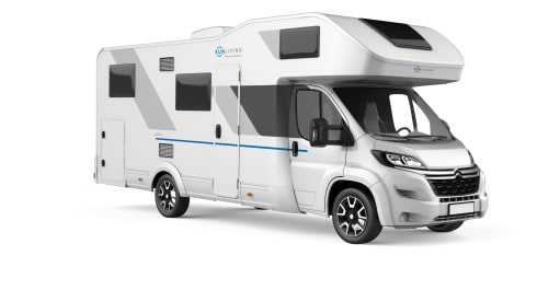 Queen A – Built in 2021 - luxury 6-person alcove camper - Queen E