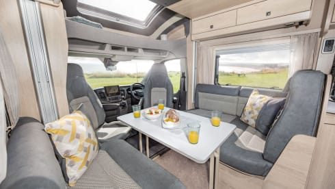 Bruce – Autotrail Tribute F70. 2021 luxury 4 berth motorhome. Known as ''Bruce''.