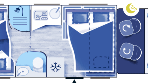 Challenger! – Spacious, modern and luxurious camper with 4 fixed sleeping places - XL garage