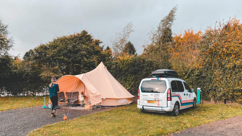 Biffy Berlingo – Biffy Berlingo the Micro Camper - Automatic, 5 Seater, Roofbox