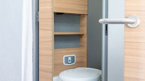Beautiful Dethleffs semi-integrated camper