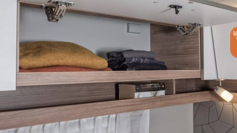 Luxurious young camper with many extras