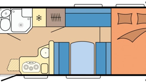6p Hobby alcove from 2022 Beautiful Camper!