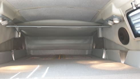 Original retro Volkswagen T3 Dehler with complete camping equipment.