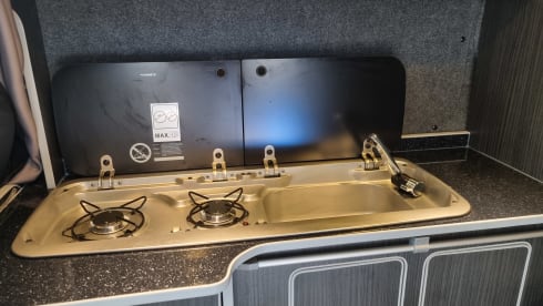 Solar, Fridge, etc. - 2 berth Vauxhall Vivaro Campervan 2014