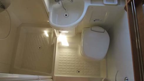 The Colonel – 6 Berth Motorhome for stationery hire in Cornwall