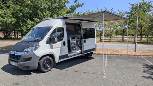 Joe – Joe. 2 Berth Truly Off Grid Adventure Van. Storage and Comforts Galore. 