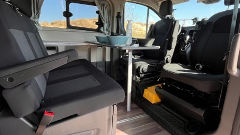 Dries – Ford Nugget plus 4p (push roof) ideal for road trip/free camping