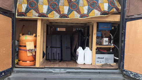 Blauwe schevie – Campervan