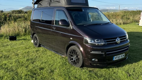 Aubergine Dream Machine – Newly Converted T5 Campervan 4 berth