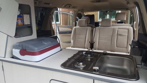 White Camper – Toyota Alphard Family Campervan for your Staycation