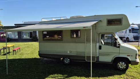 Campertje – 5p Fiat Dethleffs Golbetrotter Alcove from 1995