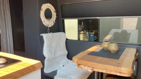 atmospheric spacious 2 person mercedes camper bus