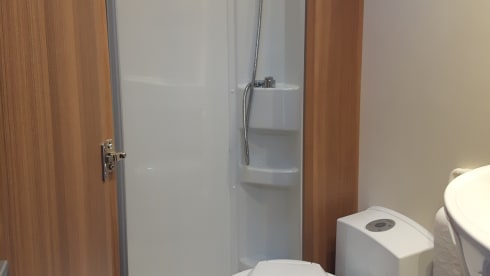 Modern camper with many extras
