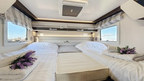 Gloednieuwe Alcove voor 4 personen voorzien van alle comfort! 