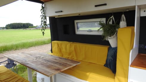 Atmospheric bus camper