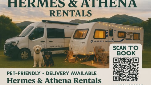 Meet Hermes – Hermes- Your Home on Wheels for Family Adventures – Off-Grid 3 Berth Camper | Pet Friendly | Drive-Away Awning