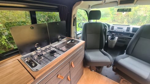 VW Transporter with luxurious interior and 