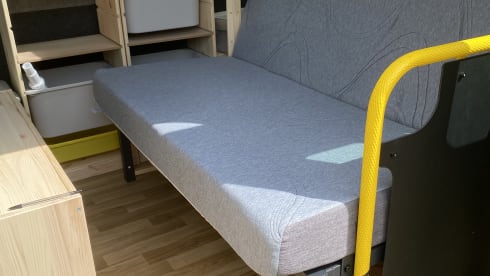 Vincent – a comfy yellow 2 berth Peugeot campervan from 2015