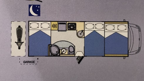 Laika X695 motorhome with garage
