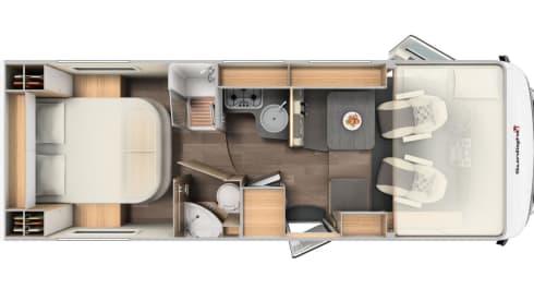 15/22 – Spacious family camper with 6 sleeping places!