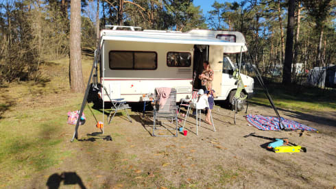 gezinscamper – 6p Fiat alcove from 1993