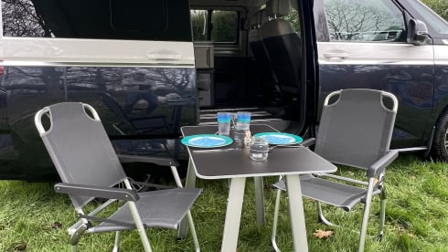 VW California Ocean T7 (2026) blauw-wit