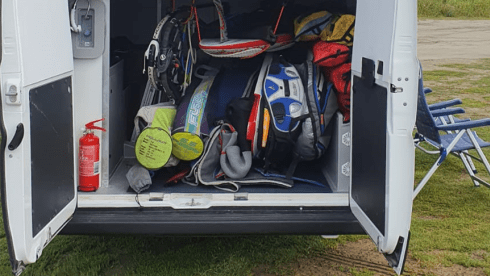 Boxer XL for tall people, surf camper with large garage