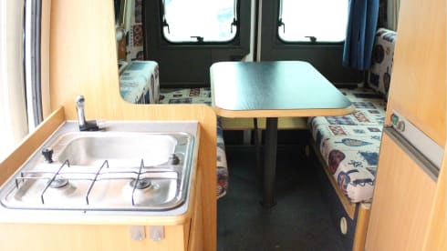 Cozy compact camper where pets are allowed